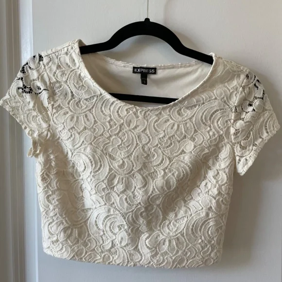 Express White Lace Skirt Set - Picture 2 of 5